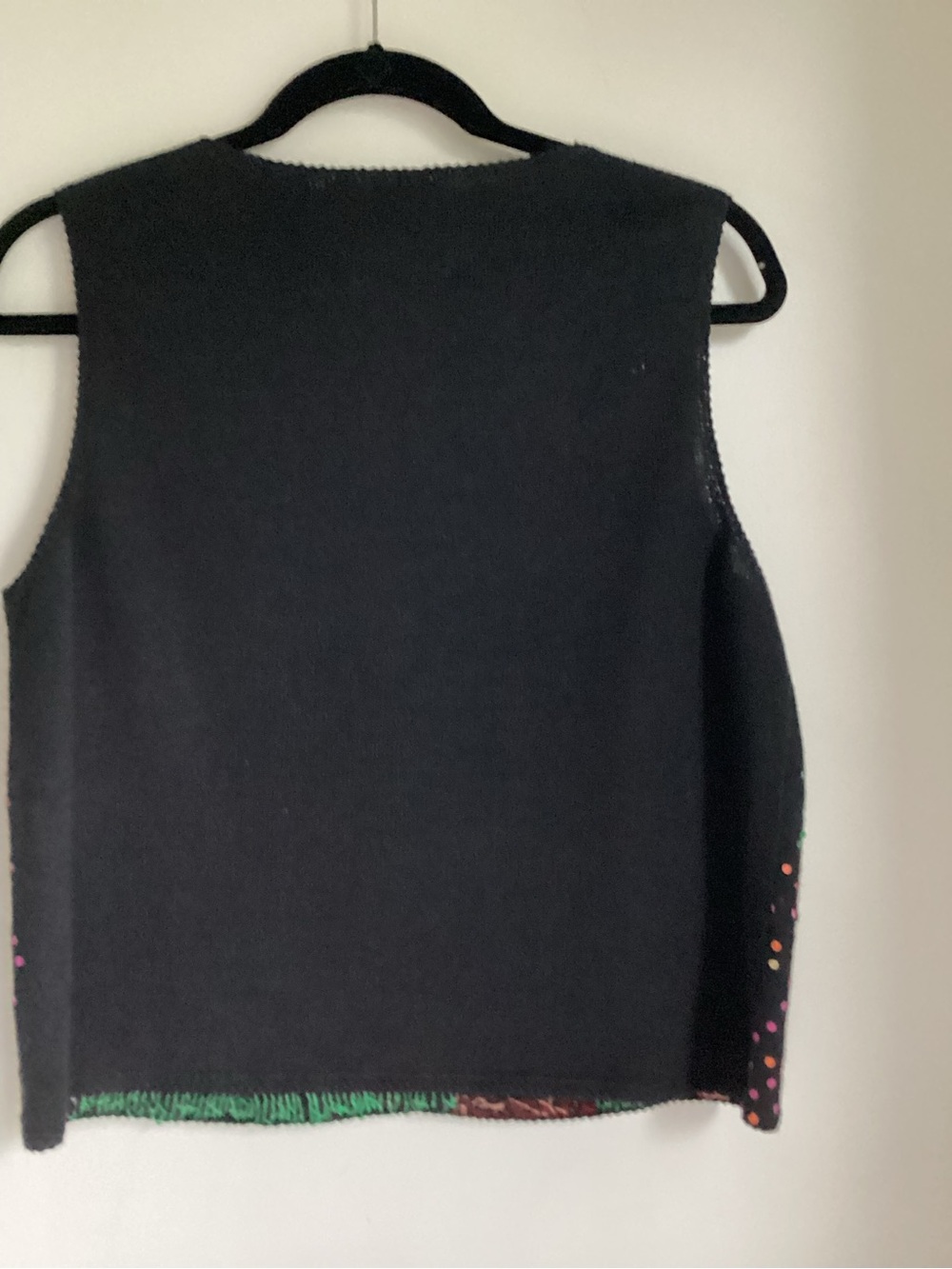 Vintage Michael Simon Mona Lisa Sequin Tank Top Medium Wearable Art Vest Y2K - Picture 6 of 13